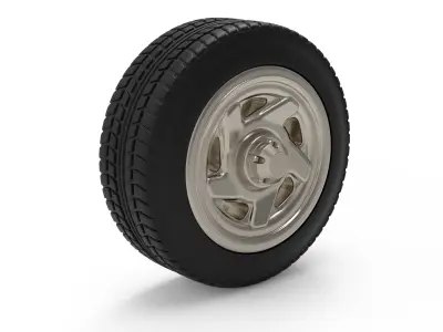 Tire Rim for DODGE pickup 1500 for WPL chassis STL files  3D print model