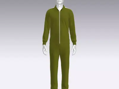 Sport Suit Low-poly 3D model 2
