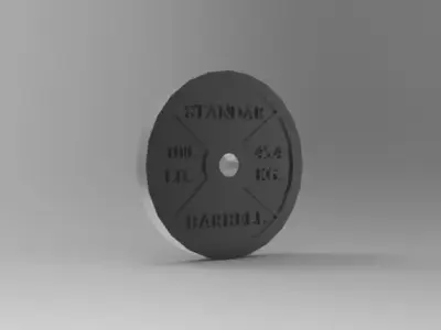 Standard Barbell 3D print model