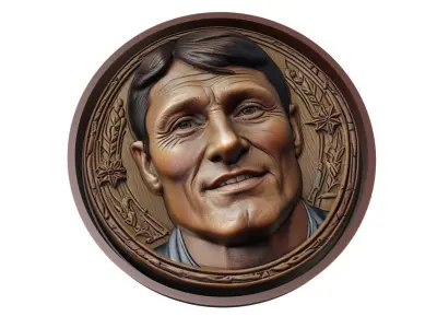 Javier Zanetti Footballer Medallion 3D print model