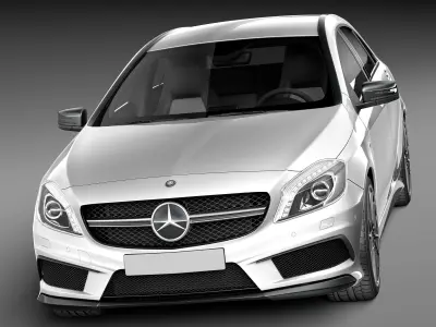 Mercedes-Benz A45 AMG 2014 3D model
