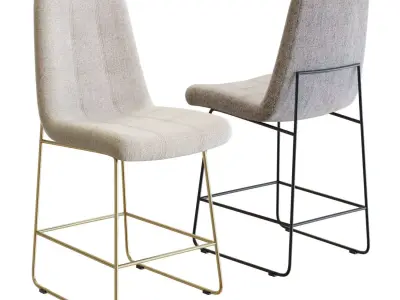 Crate and Barrel Naomi Counter Stool 3D model