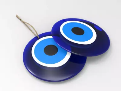 Evil Eye Bead Low-poly 3D model