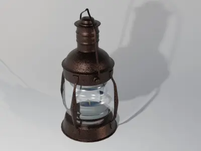 kerosene lamp 3D model