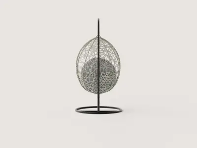 HANGING CHAIR BAHAMAS Low-poly 3D model