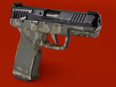 Handgun SIG P322 Low-poly 3D model