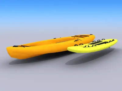 Lifeguard Accessories Low-poly 3D model