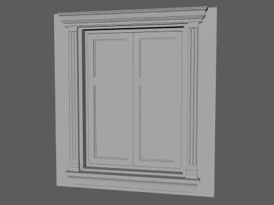 Window Styles Exterior Architecture Facade Design Residential  Free low-poly 3D model