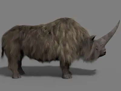 3D Wooly Elasmotherium Rhino 3D model