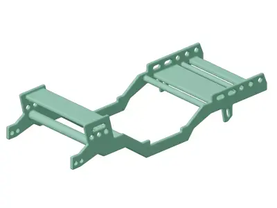 Plastic Automotive Chassis Frame Toy 3D model