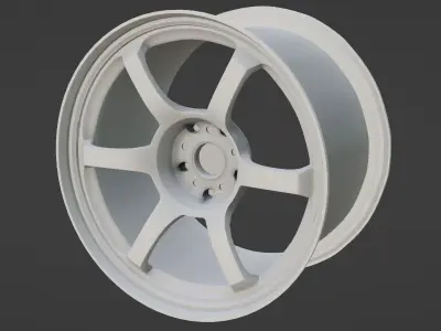 Racing Drift Wheel RAYZ DR57 SpecD MODEL Low-poly 3D model