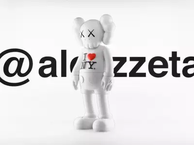 Kaws Love NY New York Textured Low-poly 3D model