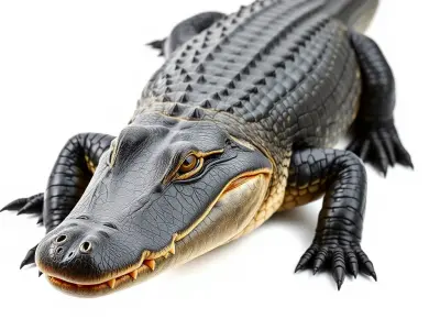 American Alligator D Model Pack with Detailed Textures Low-poly 3D model