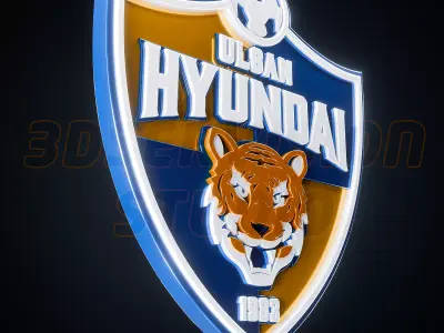 Ulsan Hyundai logo - Cinematic - 3D print 3D model