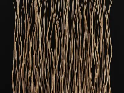 Planter long branch thin crooked n5  3D model