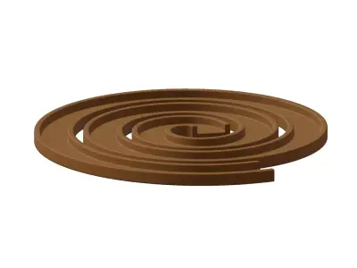 Plastic Spiral Racetrack Toy 3D model