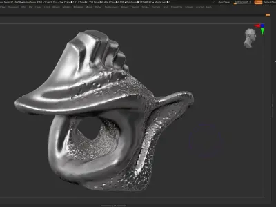 Modern Abstract Decorative sculpture 3d print model  3D print model