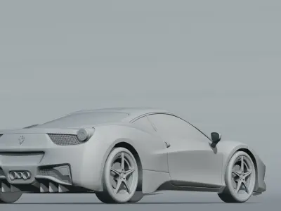 Ferrari 458 Italia 3d model Low-poly 3D model