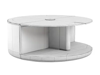 Turri ECLIPSE Round coffee tables 3D model