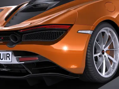 LowPoly McLaren 720S 2018 Low-poly 3D model