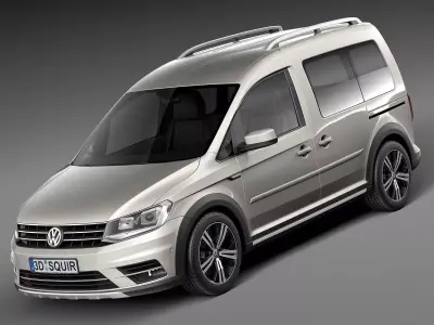 Volkswagen Caddy Alltrack 2016 3D model