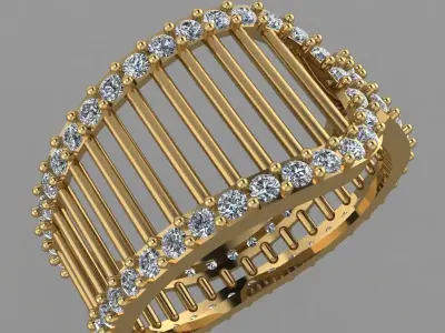 Engagement ring for women  3D Print Model 3D print model