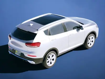 Haval H6 2021 Low-poly 3D model