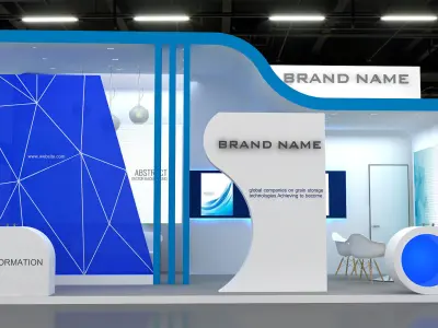 3d model exhibition booth 3D model get
