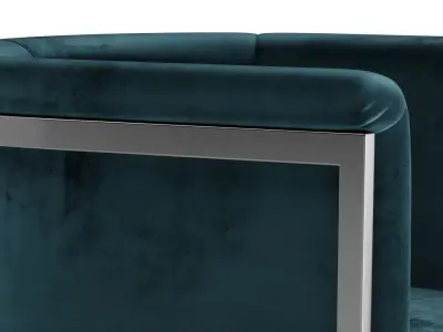 Velvet Counter Chair 3D model