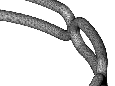 Plastic Graceful Fancy Bangle 3D model