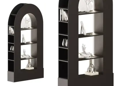 Noir Triumph Bookcase 3D model