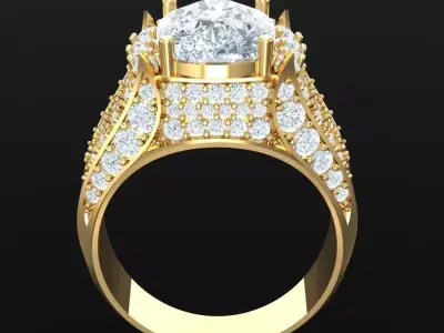 Luxury Men Rings Designs 5MR008 3D print model