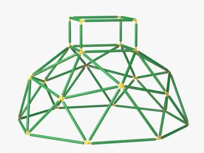 Climbing Dome Low-poly 3D model