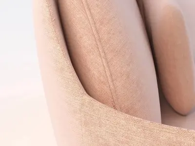 Fritz Hansen Favn Upholstered Sofa 3D model