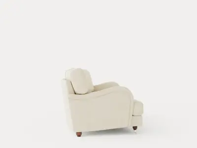 Howard Luxury 4 Seater Sofa Swung Beige 3D model