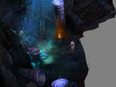 Stone Blood Birds - Entrance Gate 10 3D model