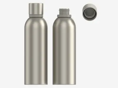 Metal Drink Bottle Mockup 3D model