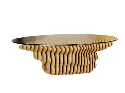 Parametric coffee table 07 3D model