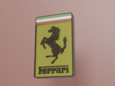 Ferrari Cars Logo 3D model