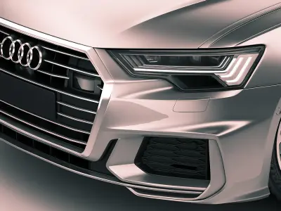 Audi A6 2019 s-line 3D model