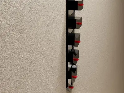 Clotheshanger wooden shelf with drawers Free 3D print model