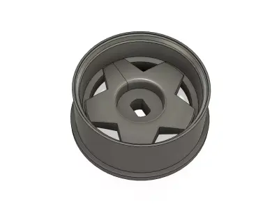 BORBET style 20mm Mini-Z wheels 3 offsets 3D print model