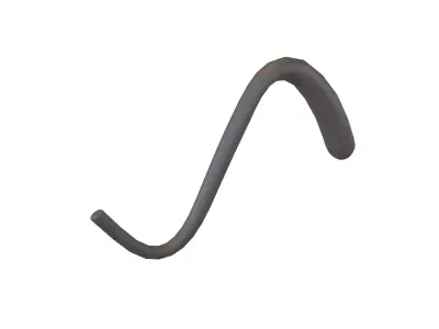 Cat Tail v1 002 Low-poly 3D model