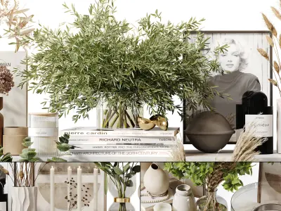 Decorative Set 248 Low-poly 3D model