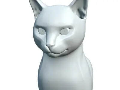 Feline Flowerpot 3D print model