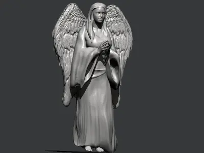 Angel Sculpture 3D print model