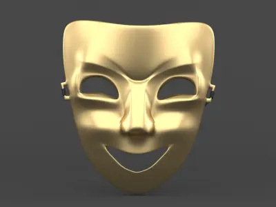 Theatre Masks 3D model