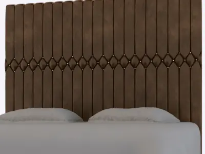 leather bed 3D model