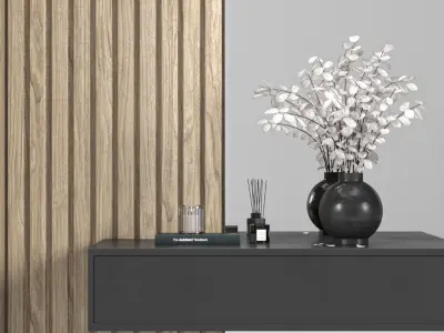 modern hallway set 3D model