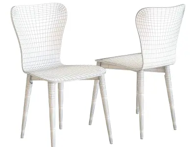 Crate and Barrel Brera Dining Chair 3D model